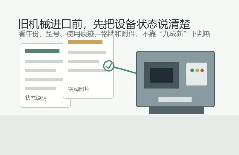 旧机械进口报关清关，先看是不是禁止进口和旧机电口径