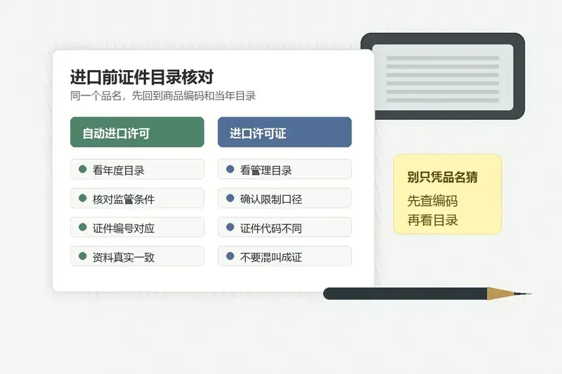自动进口许可证和进口许可证有什么区别？报关前别只看证件名字