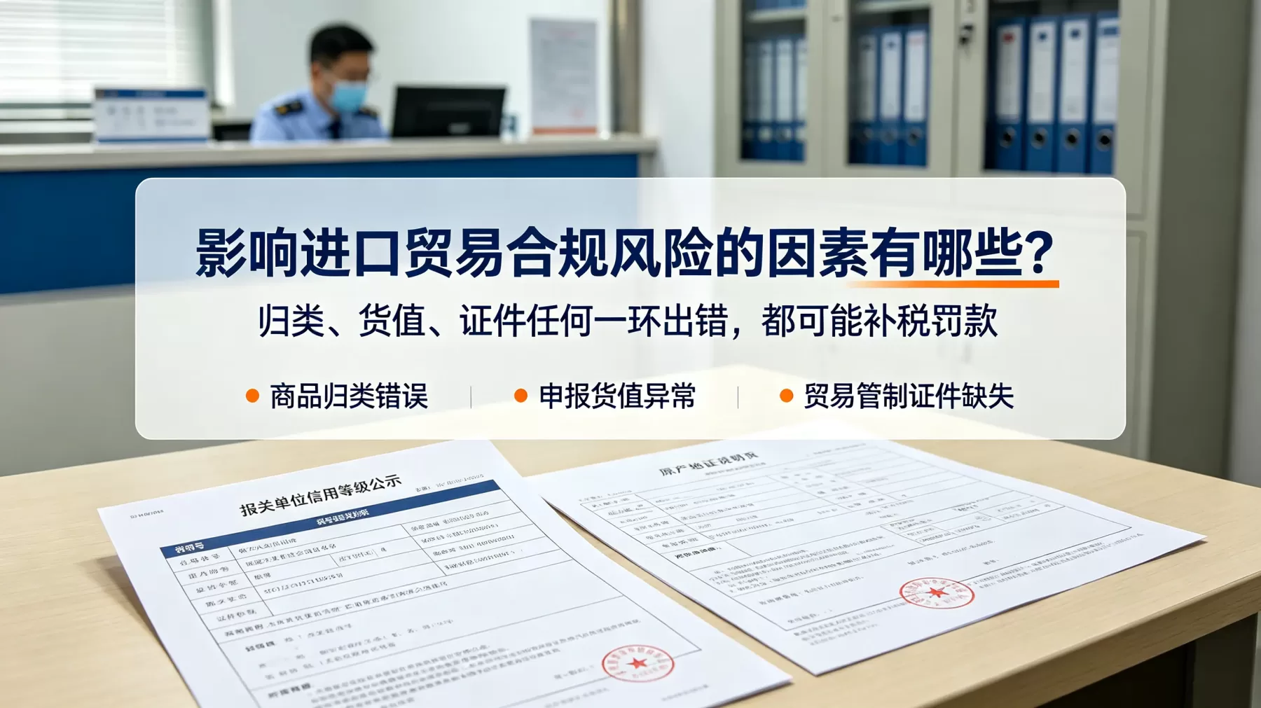 商品归类、申报货值、贸易管制证件,是进口合规风险的核心来源