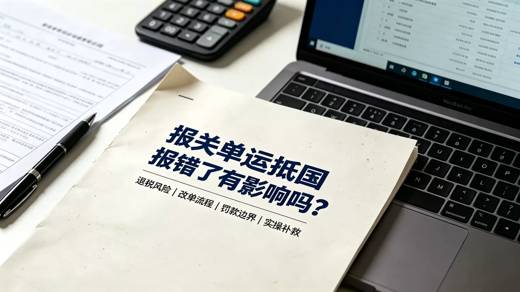 报关单运抵国报错了有影响吗？退税罚款与改单实操全指南
