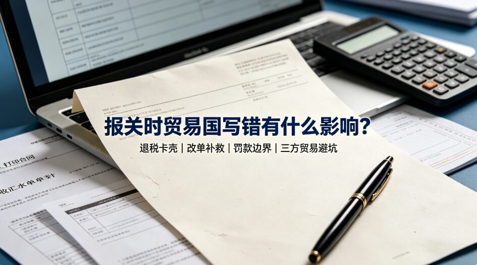 报关时贸易国写错,不只是统计问题,后续退税、改单和罚款都可能被牵连