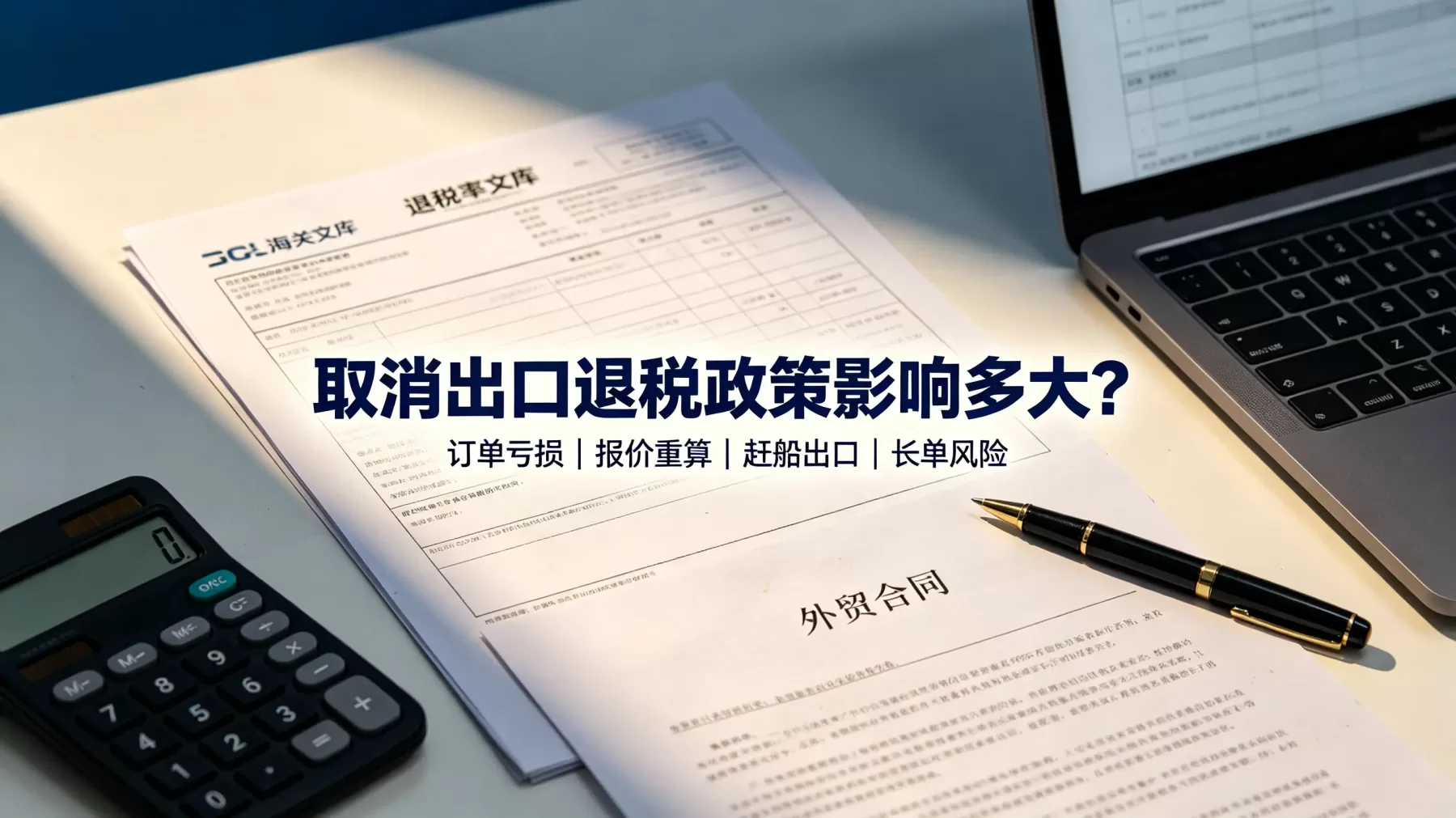 取消出口退税政策不是全行业一刀切,先看产品税号、退税率和出口日期