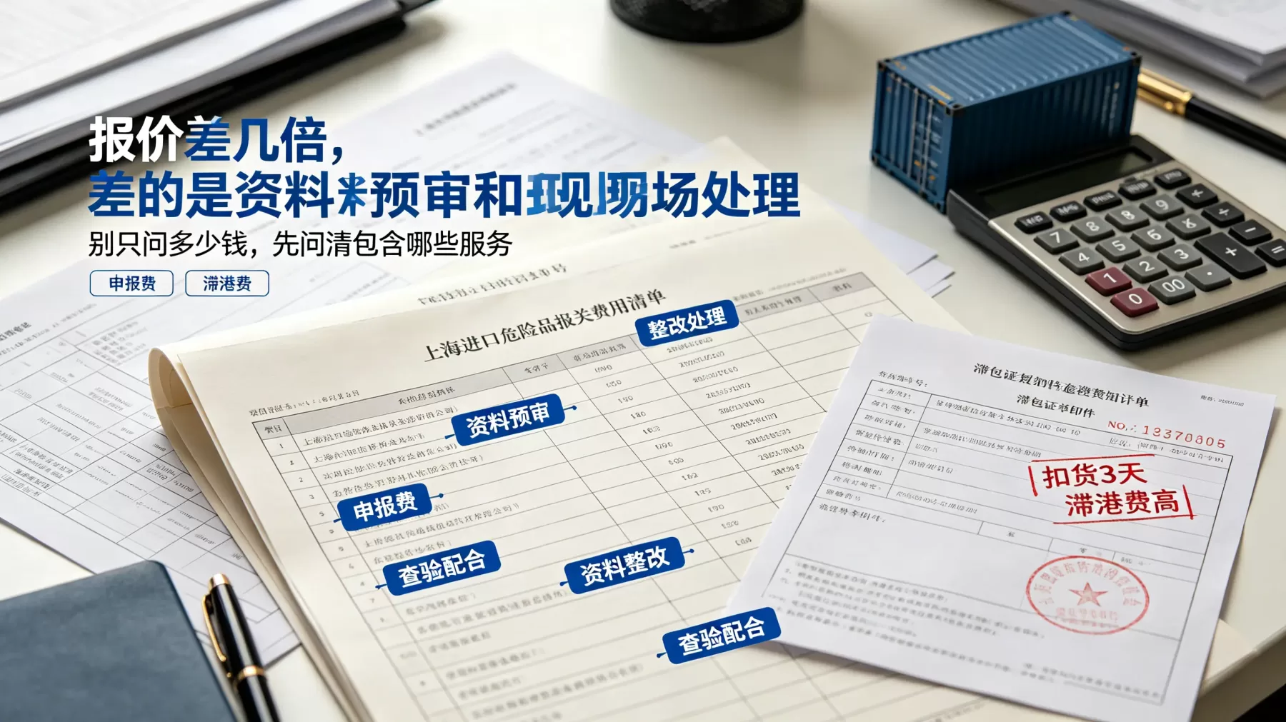 上海进口危险品报关公司报价差几倍,别只看总价。资料预审、申报、查验配合和整改处理,都要问清楚