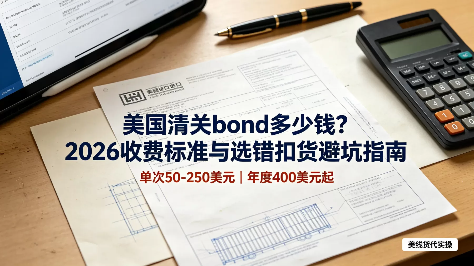 2026 年美国清关 bond 费用、适用场景和扣货风险一次讲清