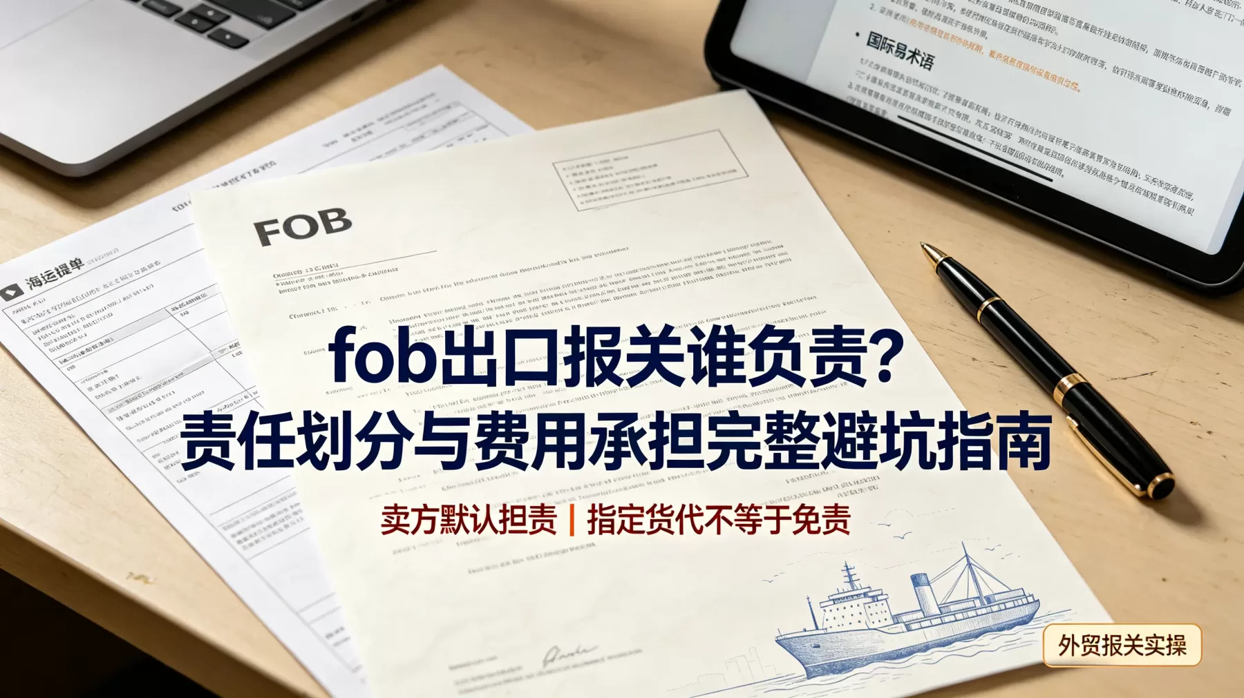 FOB 出口报关责任、费用承担和指定货代风险,一篇讲清楚
