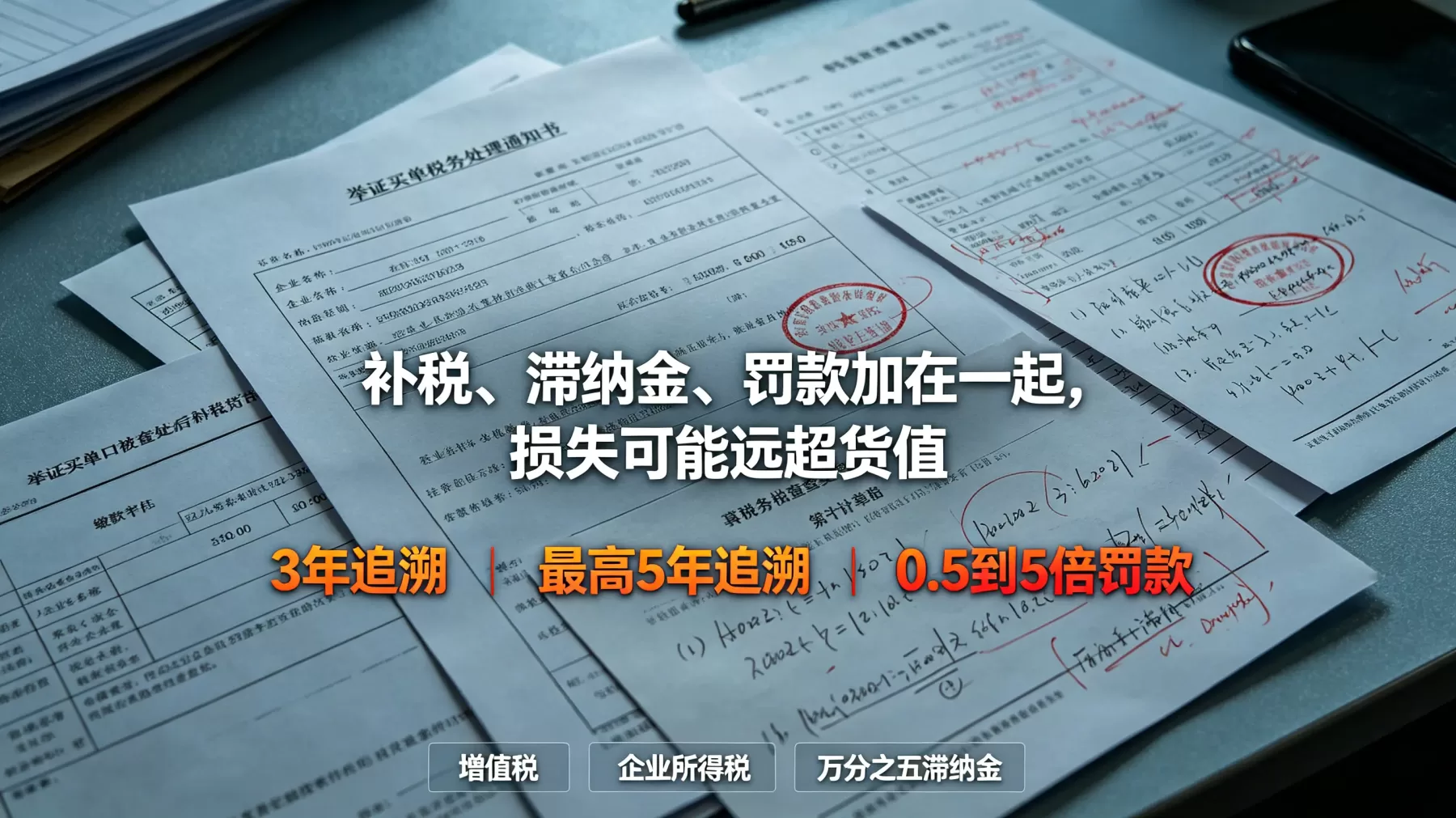 补税、滞纳金、罚款叠加后,损失往往会超过当初省下的那点成本