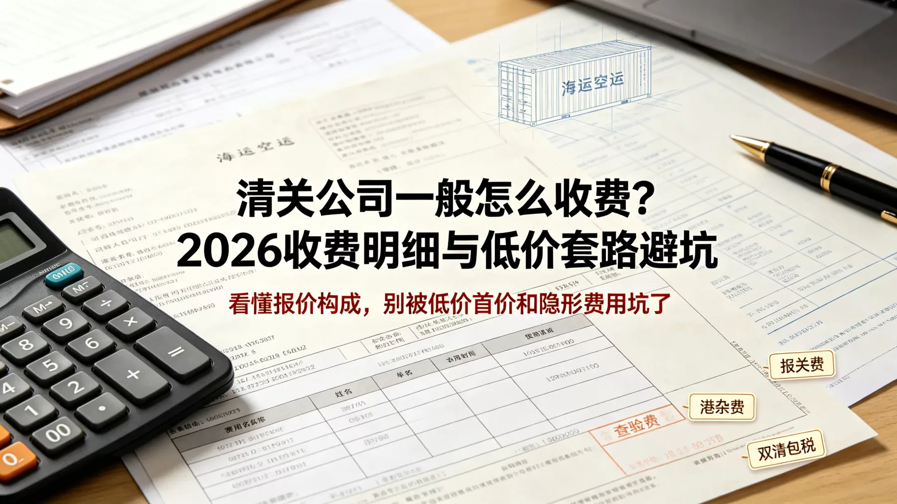 清关公司收费不能只看一口价,真正要拆开看报关费、查验费、港杂费和是否实报实销