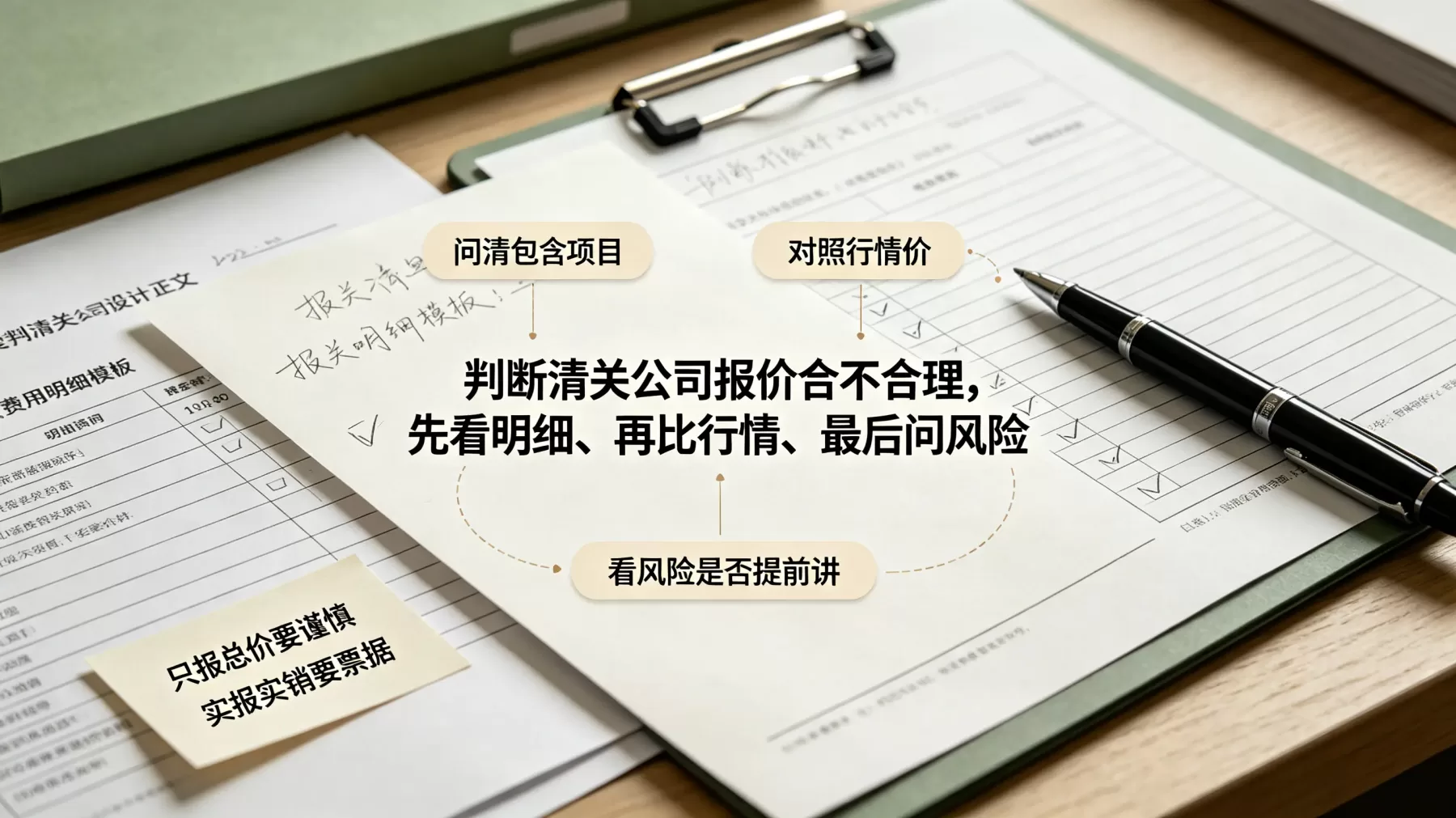 判断清关公司收费是否合理,重点看明细、比行情、问清风险和额外费用边界