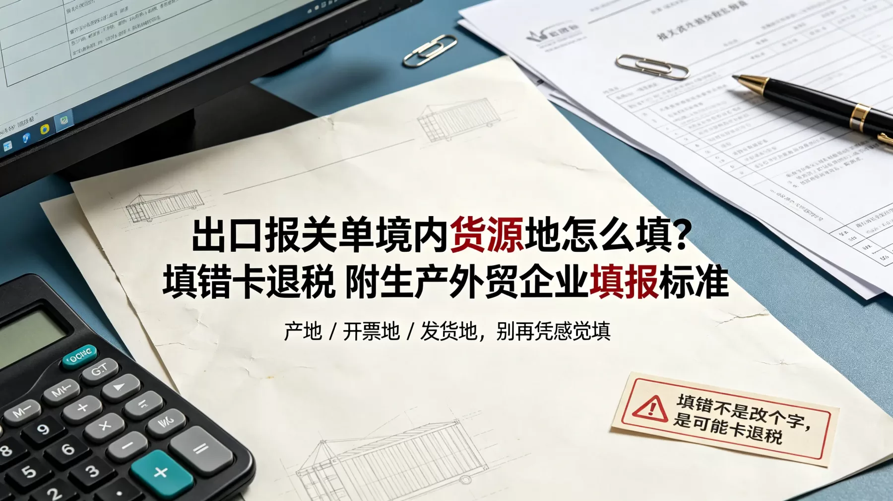 生产企业和外贸公司的判断逻辑不同,这是很多人第一次申报就踩坑的地方