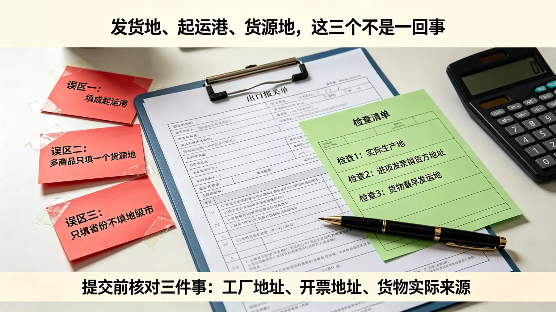 最后提交前,把进项发票、工厂地址和实际货物流向对一遍,比事后找补更稳