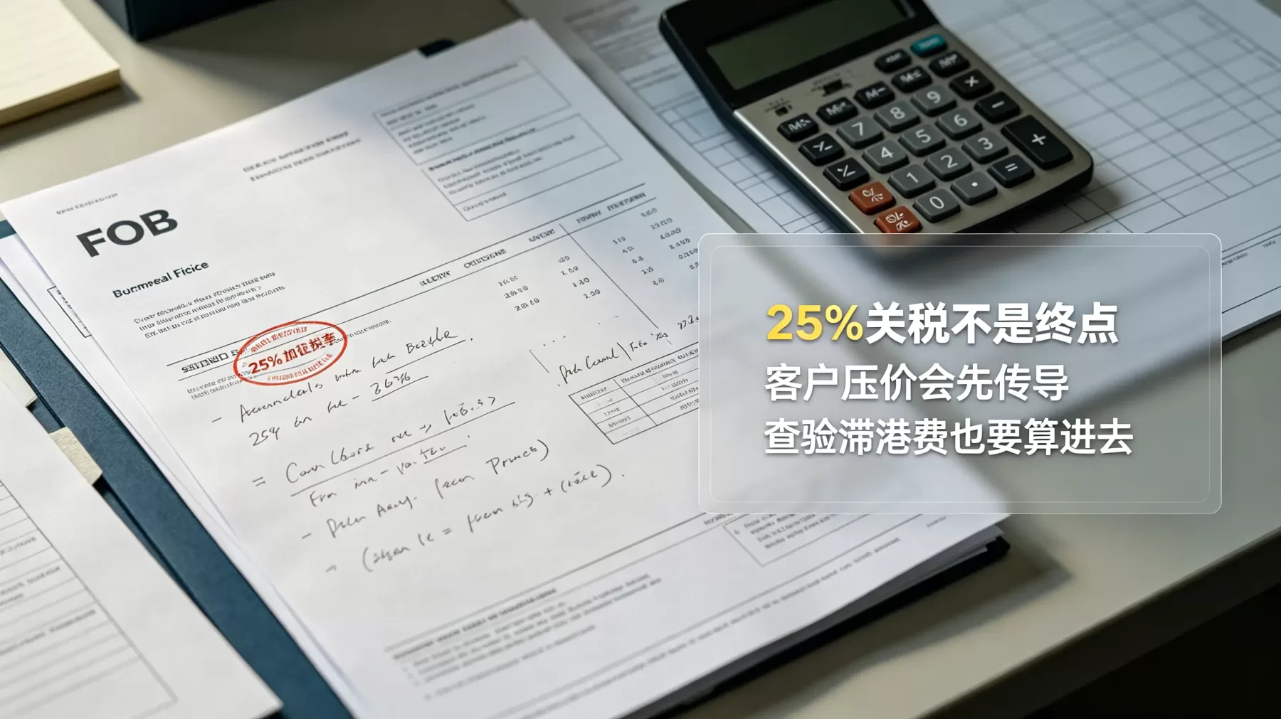 25% 加征关税只是显性成本,客户压价、查验