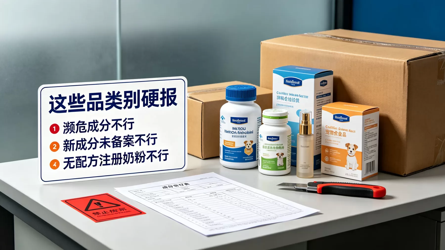 濒危成分、新成分未备案、无配方注册奶粉这类产品,别抱着侥幸硬报
