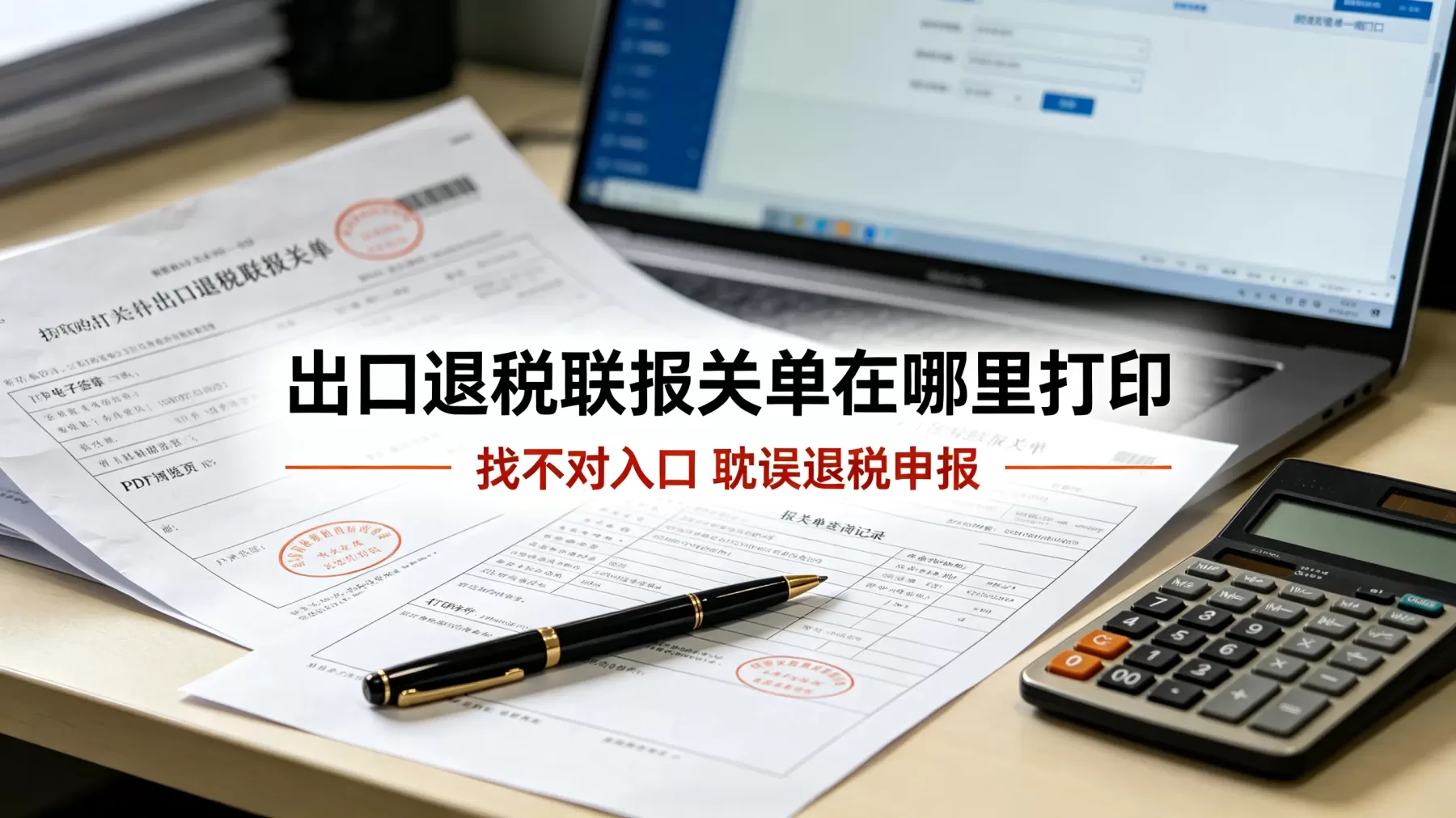 出口退税联报关单在哪里打印 找不对入口耽误退税申报
