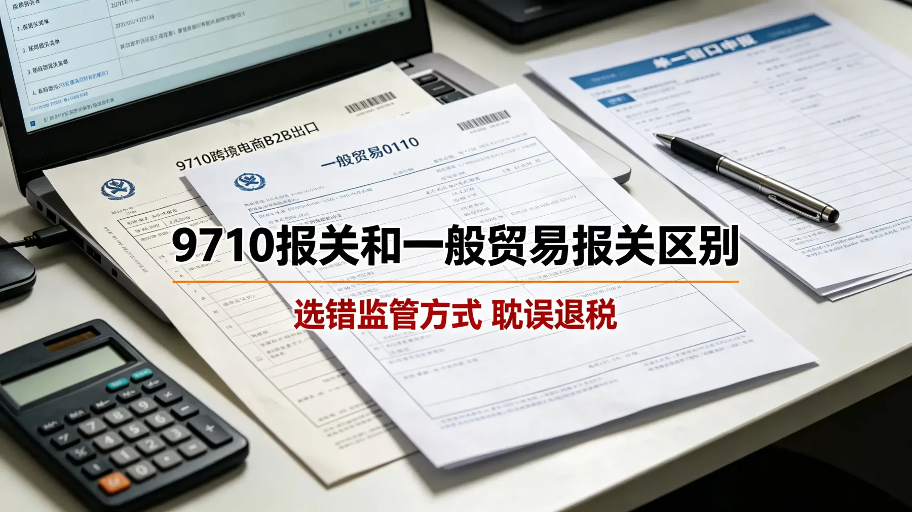 9710 报关和一般贸易报关不是代码差异那么简单,选错会影响通关和退税 9710 报关和一般贸易报关区别封面图