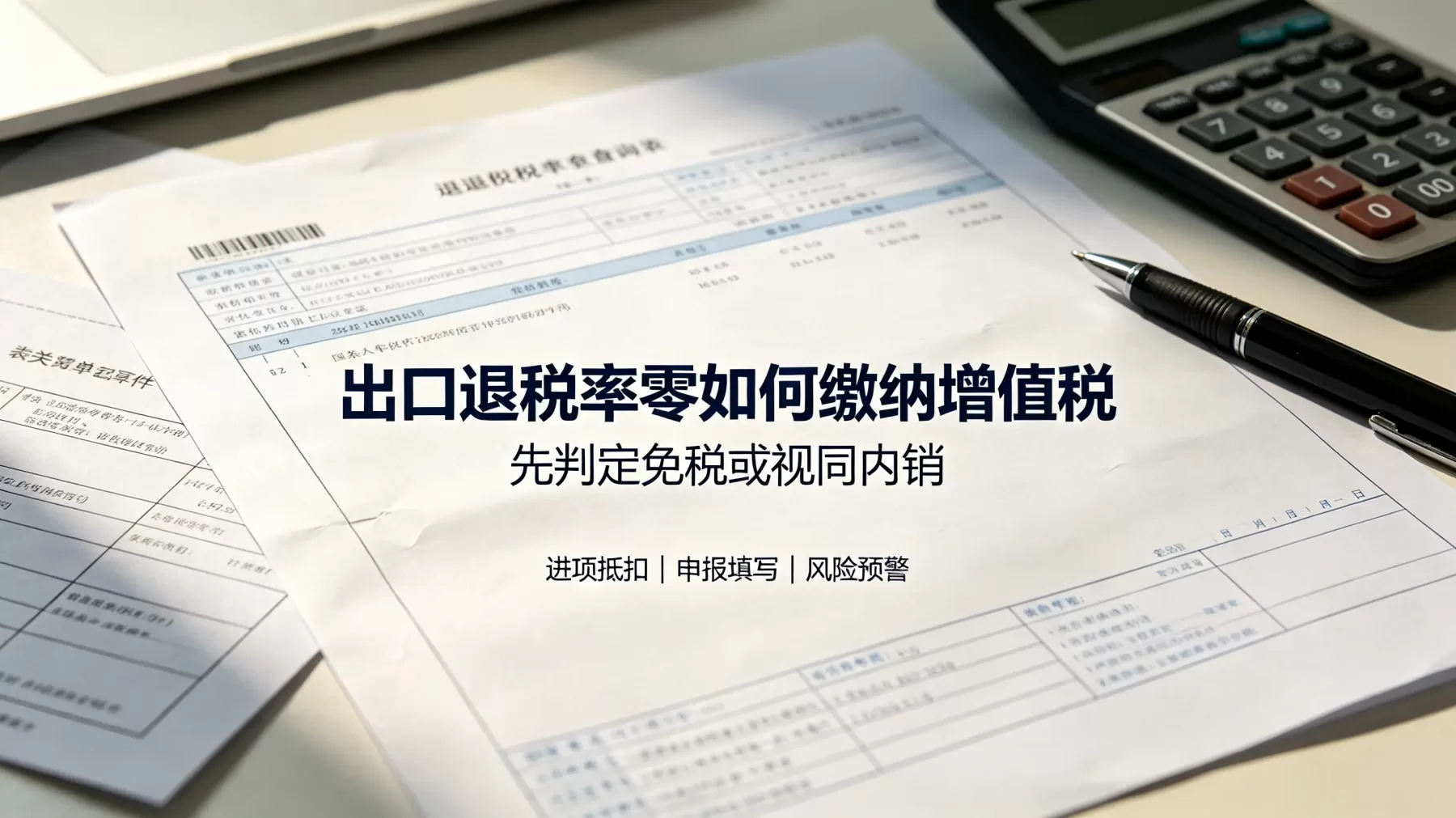 出口退税率为零,不等于不用交税;关键是先判断免税还是视同内销 出口退税率零如何缴纳增值税封面图