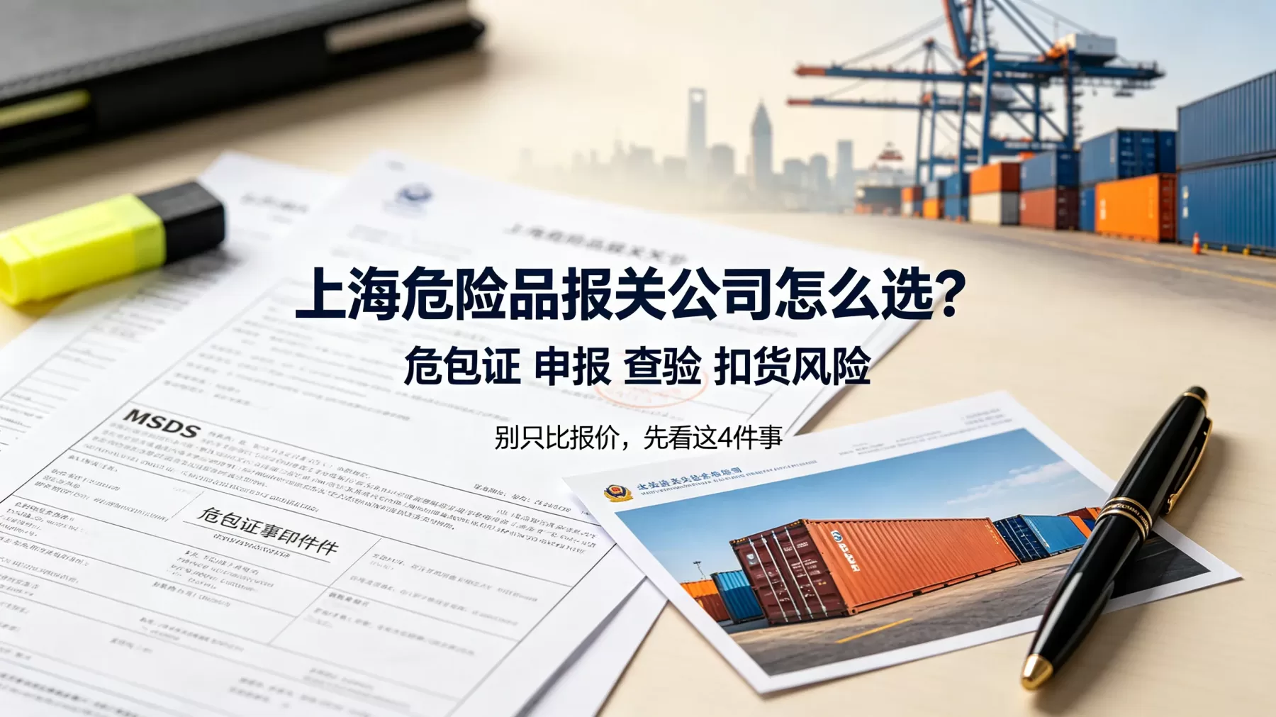 上海危险品报关公司不是只看报价,危包证、申报、查验和扣货风险才是核心 上海危险品报关公司怎么选封面图