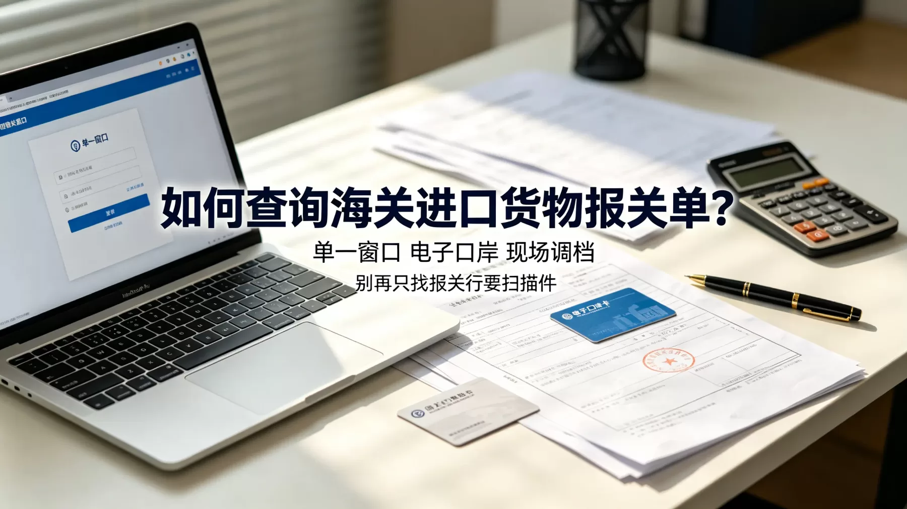 如何查询海关进口货物报关单?优先走单一窗口、电子口岸等官方渠道,别只找报关行要扫描件 如何查询海关进口货物报关单封面图