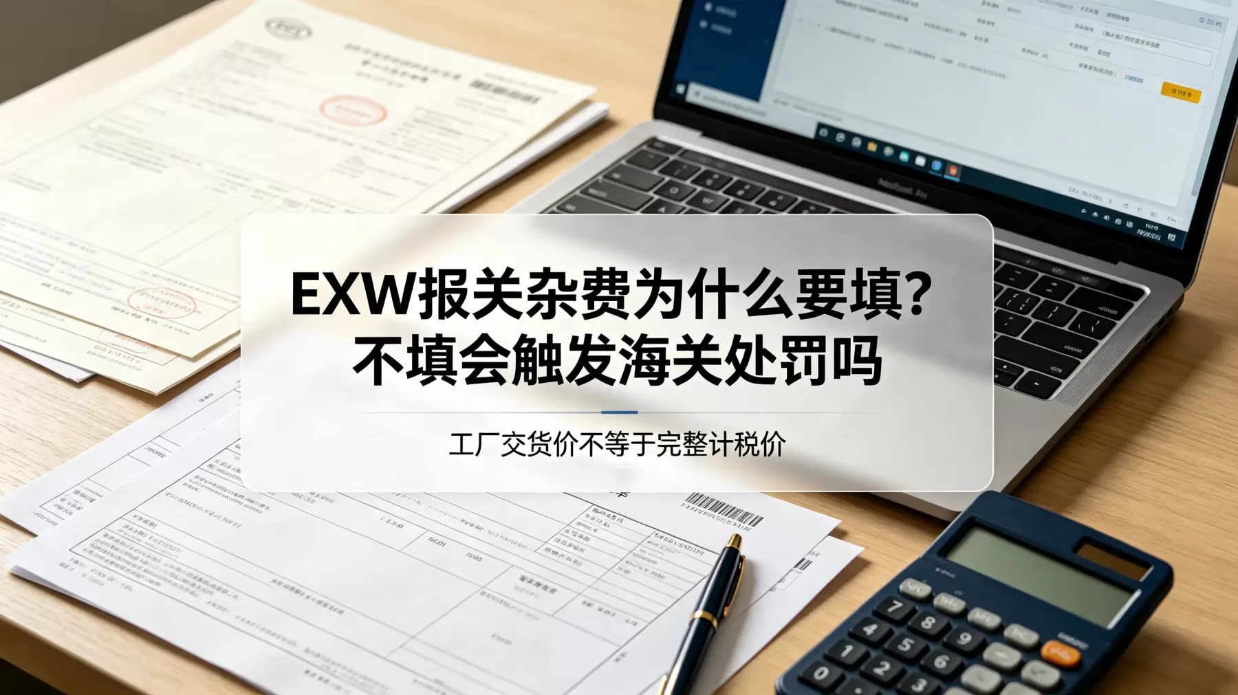EXW 报关杂费不是货代收费项,而是出口完税价格里必须补报的境内运保费 EXW 报关杂费为什么要填,海关处罚风险与出口申报场景