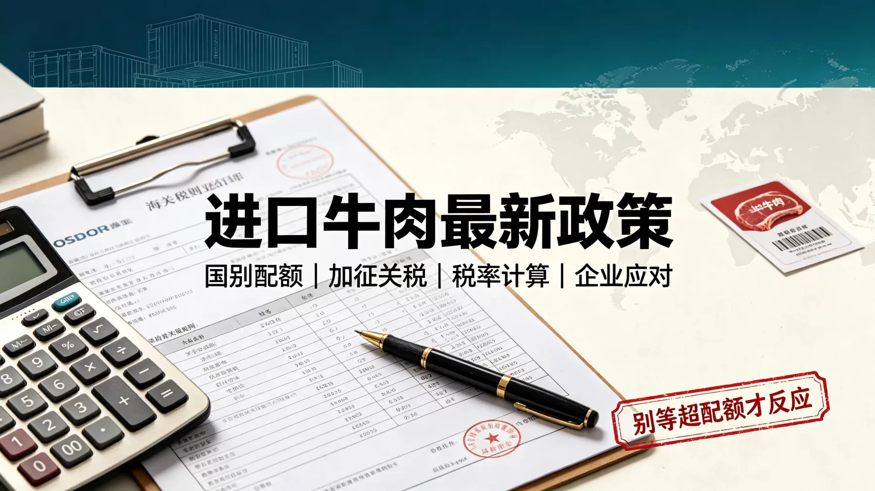 进口牛肉最新政策：2026配额及加征关税执行细则解读