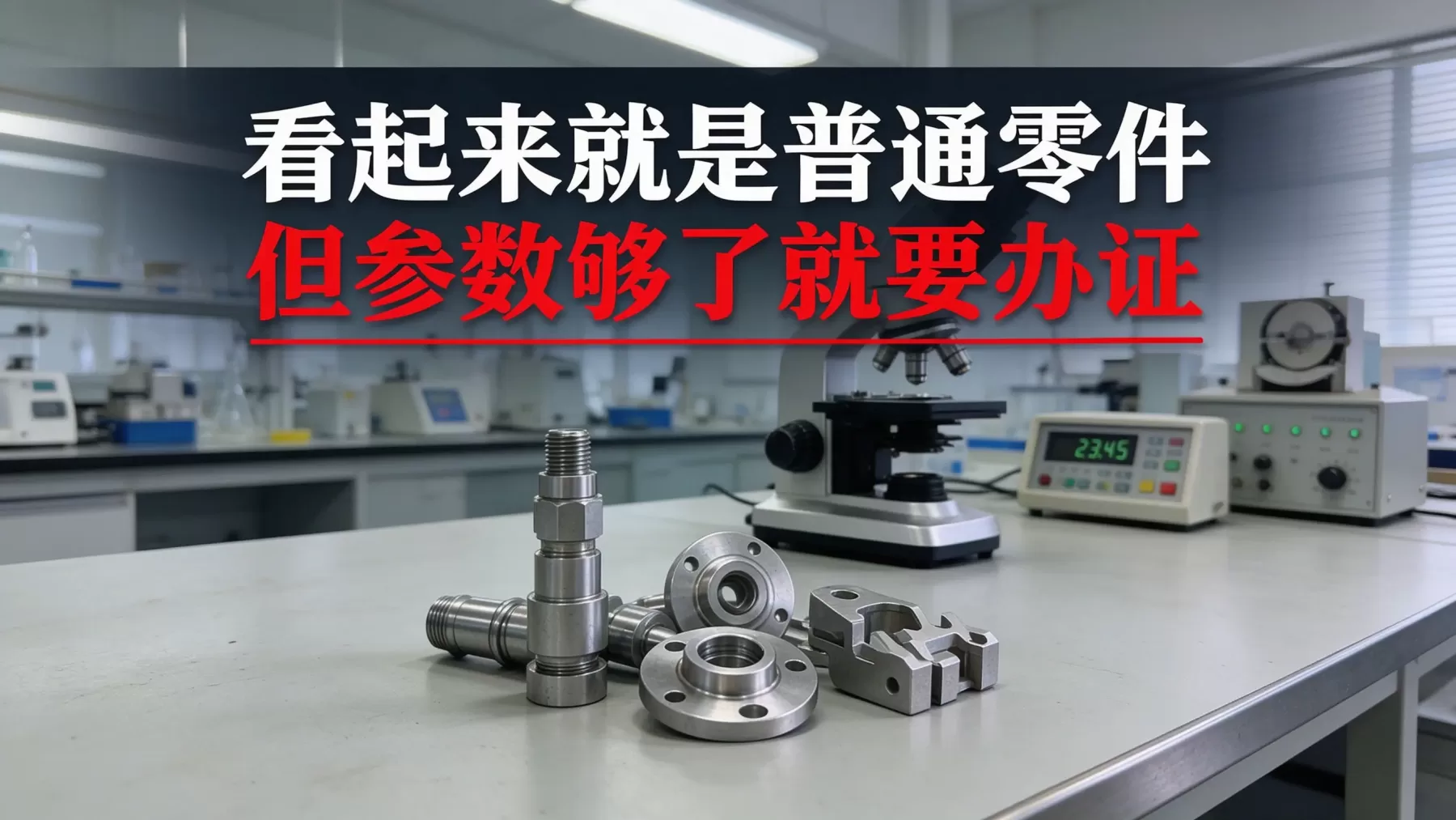 看起来就是普通零件,但技术参数够了就要办证 出口限制商品清单,精密零件实验室检测场景实拍